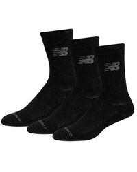 New Balance - Performance Cotton Cushioned Crew Socks 3 Pack En, Taille - Lyst
