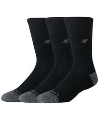 New Balance - Active Premium Crew 3 Pack Socks 3 Pack - Lyst
