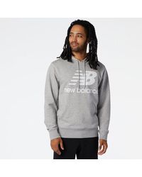 New Balance - Sweat col rond manches longues ESSENTIALS - Lyst