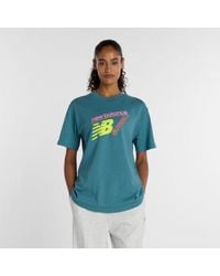 New Balance - Classic Tri-Logo T-Shirt - Lyst