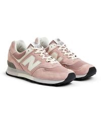 New Balance - Made In Uk 576 In Purple/white/grey Suede/mesh - Lyst