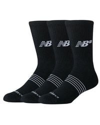 New Balance - Active Numeric Crew Socks 3 Pack - Lyst