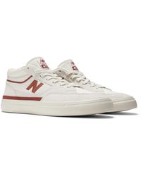 New Balance - Nb Numeric Franky Villani 417 In White/red Suede/mesh - Lyst