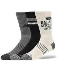 New Balance - Active Graphic Crew Socks 3 Pack - Lyst