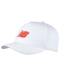 New Balance - , , Sports Essential Trucker Hat, Fashion Trucker Mesh Back Cap For Adults, One Size, White - Lyst