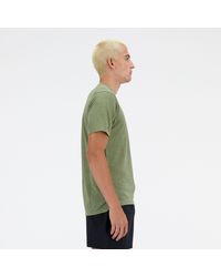 New Balance - Athletics T-shirt In Green Poly Knit - Lyst