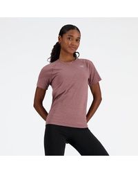 New Balance - Femme Knit Slim T-Shirt En, Poly Knit, Taille - Lyst