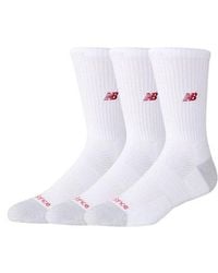 New Balance - Active Premium Crew 3 Pack Socks 3 Pack - Lyst