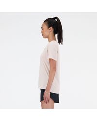 New Balance - Laufshirt WOMENS RUNNING /S TOP mit Markenlogo - Lyst