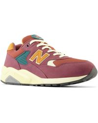 New Balance - 580 In Red/brown/green Leather - Lyst