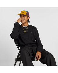 New Balance Nyc Marathon Waffle Knit Hoodie in Blue for Men