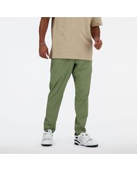 New Balance - Ac Tapered Pant 29" In Green Polywoven - Lyst