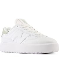 New Balance - Ct302 In White/green Leather - Lyst