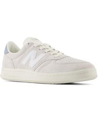 New Balance - T500 In Grey/white Leather - Lyst