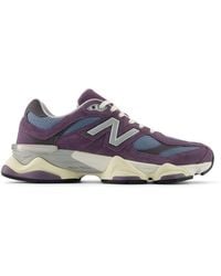 New Balance - 9060 In Grey Suede/mesh - Lyst