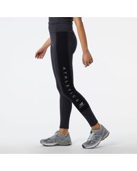 New Balance - Nb athletics leggings - Lyst