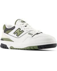 New Balance - 550 In White/green/black/beige Leather - Lyst