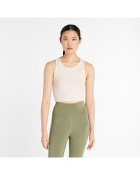 New Balance - Micro-Rib Tank Top - Lyst