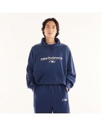 New Balance - Trackside French Terry Hoodie - Lyst