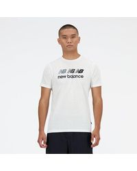 New Balance - Homme Sport Essentials Heathertech Graphic T-Shirt En, Poly Knit, Taille - Lyst