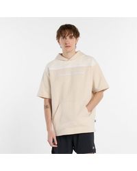 New Balance - Nyc Marathon Reimagined Fleece Graphic Short Sleeve Hoodie - Lyst