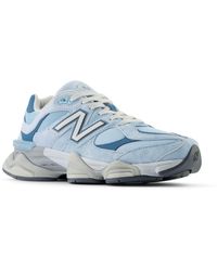 New Balance - 9060 In Blue Suede/mesh - Lyst