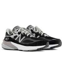 New Balance - Made In Usa 990v6 In Black/white Suede/mesh - Lyst