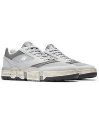 New Balance - Msftsrep X 0.01 In Grey/white Synthetic - Lyst