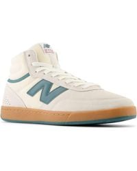 New Balance - Nb Numeric 440 High V2 In White/green Suede/mesh - Lyst