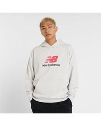 New Balance - Athletics French Terry Logo Hoodie - Lyst