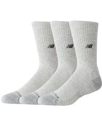 New Balance - Active Premium Crew 3 Pack Socks 3 Pack - Lyst