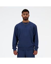 New Balance - Homme Athletics French Terry Crew En, Cotton, Taille - Lyst