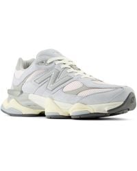 New Balance - 9060 In Grey/pink Suede/mesh - Lyst