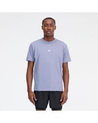 New Balance - T-shirt athletics remastered graphic cotton jersey short sleeve in grigio - Lyst