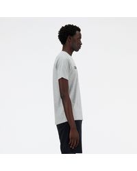 New Balance - Sport Essentials Graphic T-shirt 4 In Grey Cotton - Lyst