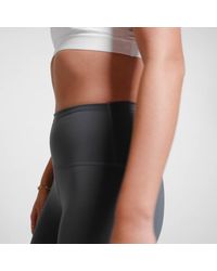 New Balance - Nb Sleek Medium Support Pocket Sports Bra In Brown Poly Knit - Lyst