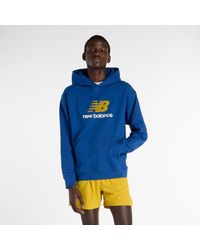 New Balance - Athletics French Terry Logo Hoodie - Lyst