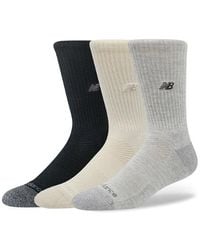 New Balance - Active Premium Crew 3 Pack Socks 3 Pack - Lyst