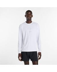 New Balance - Reflective Poly Long Sleeve T-Shirt - Lyst