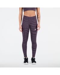 New Balance - Printed Impact Run Tight In Purple Poly Knit - Lyst