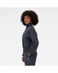 New Balance - Athletics remastered french terry 1/4 zip - Lyst