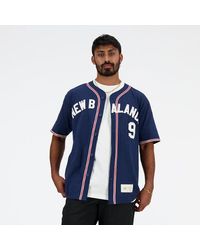 New Balance - Homme Sportswear'S Greatest Hits Baseball Jersey En, Polywoven, Taille - Lyst