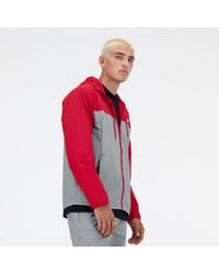 New Balance - Athletics Woven Jacket In Red Polywoven - Lyst