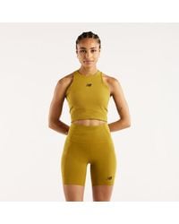 New Balance - Rc Elite Storage Crop Tank - Lyst