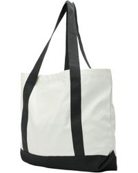 New Balance - Linear heritage canvas tote bag in schwarz - Lyst