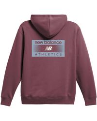 New Balance - Professional Athletic Hoodie In Cotton Fleece - Lyst