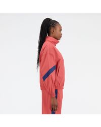 New Balance - Athletics Remastered Woven Jacket In Red Polywoven - Lyst