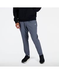 New Balance - Ac Tapered Pant 29" In Grey Polywoven - Lyst