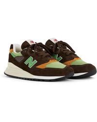 New Balance - Made in usa 998 in marrone/verde - Lyst