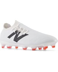 New Balance - Furon Pro Fg V7+ In White/black/red Synthetic - Lyst